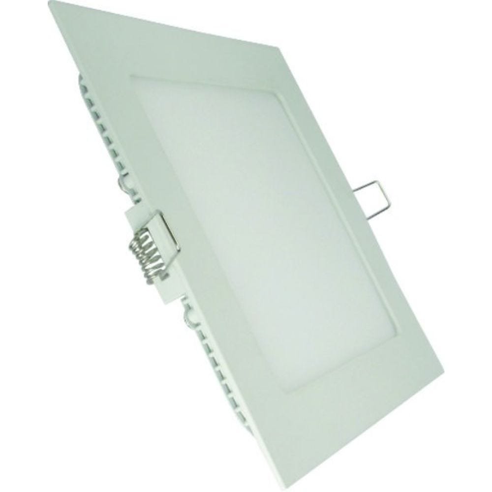 Painel Plafon LED Embutir Quadrado 6W Branco Quente 3000K - 2