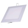 Painel Plafon LED Embutir Quadrado 6W Branco Quente 3000K - 1