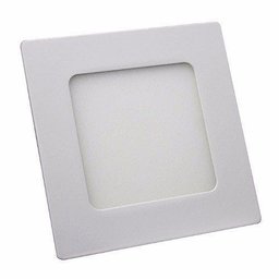 Painel Plafon LED Embutir Quadrado 6W Hess Branco Quente - 1