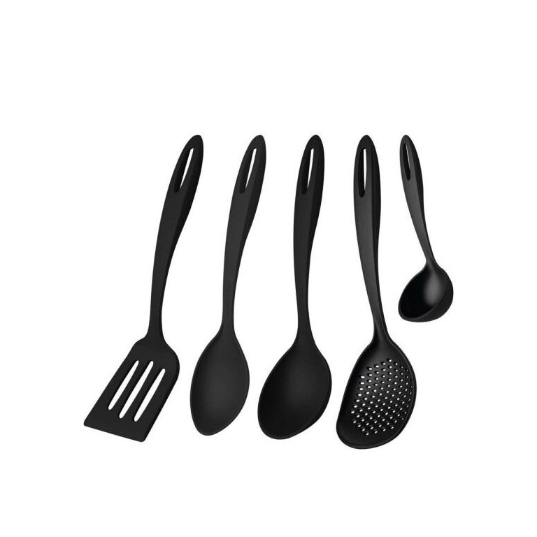 Jogo de Utensílios Tramontina Ability em Nylon Preto 5pç