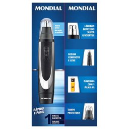 Aparador Mondial Trimmer Tr-01 Pelo Classic Preto com Prata - 7