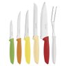 Jogo De Facas 6 Pcs Plenus Colors Lâmina Inox - Tramontina - 1
