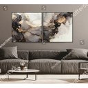 Ver imagem 1 de Quadro Decorativo Sala Quarto Par Abstratos