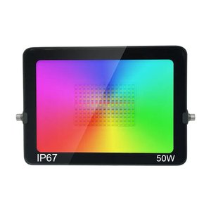 Refletor Led Rgb com Controle Bivolt 50w Ip67 Zem-31097-r