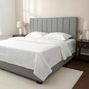 Ver imagem 2 de Cabeceira Estofada Queen Vertically 160X60cm na Cor Cinza - Produto em MDF de Alta Qualidade