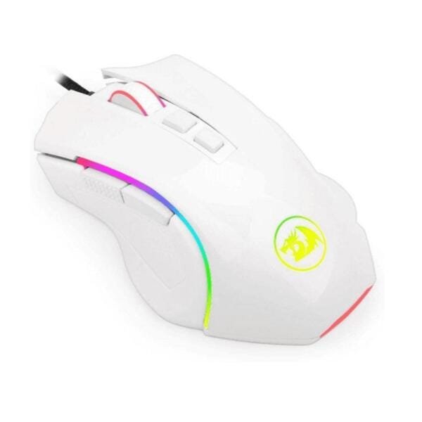 Mouse Gamer Redragon Griffin 7.200DPI RGB Branco - M607W - 5