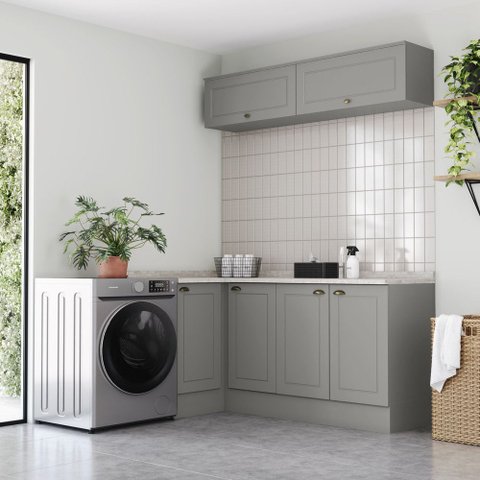 Lavanderia Modulada 08 Peças 100% MDF com Tampo Americana