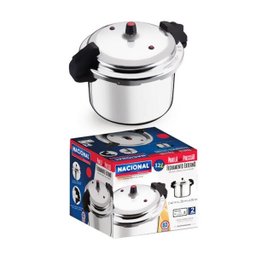 Panela de Pressão Nacional Alumínio Fechamento Externo Polida 12l - 4 Panela de Pressão Nacional Alumínio Fechamento Externo Polida 12l - 4