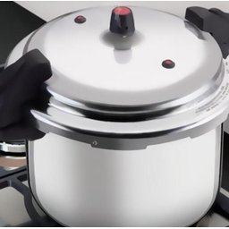 Panela de Pressão Nacional Alumínio Fechamento Externo Polida 12l - 5 Panela de Pressão Nacional Alumínio Fechamento Externo Polida 12l - 5