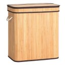 Ver imagem 1 de Cesto Duplo Mimo Style com Tampa Bambu - Ref.7159