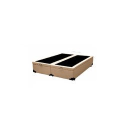 Cama Box Baú King Bipartido Linhão Bege Com Pistão A Gás - 1