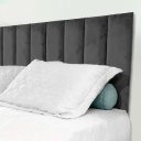 Ver imagem 2 de Cabeceira Modular Sonho Solteiro 60x100 Em Corino Cinza