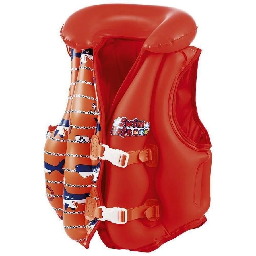 Colete Inflável Infantil Deluxe até 6 anos Vermelho Belfix | MadeiraMadeira