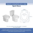 Ver imagem 3 de Tampa Vaso Sanitário Poliester Acrilico Spot Branco para Bacia Deca