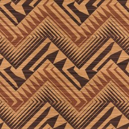 Papel De Parede Adesivo Lavável Linhas Indígenas 15m - 1