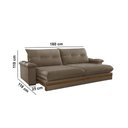 Ver imagem 7 de Sofá Avalon 02 Módulos de 90cm Br25cm Meu Sofá Online B016 Veludo Marrom