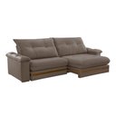 Ver imagem 4 de Sofá Avalon 02 Módulos de 90cm Br25cm Meu Sofá Online B016 Veludo Marrom