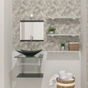 Ver imagem 1 de COMBO 2 EM 1 GABINETE DE VIDRO BIELORRÚSSIA 45CM AC + TORNEIRA ALGARVE PRETO EK