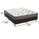 Ver imagem 3 de Cama Box e Colchão Light Espuma D33 Queen Ortobom: Marrom
