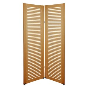 Biombo Ripado 2 Folhas c/ 04 Pezinhos