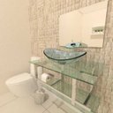 Ver imagem 1 de Gabinete de Vidro Irlanda 70cm Iq Inox Incolor Ek