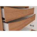 Ver imagem 4 de Guarda Roupa Casal 6 Portas (2 C/ Espelho) e 6 Gavetas C/ Pés Leblon Nature - Henn