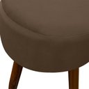 Ver imagem 4 de Puff Decorativo Redondo Pé Palito Herrero Marrom Claro