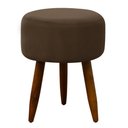 Ver imagem 5 de Puff Decorativo Redondo Pé Palito Herrero Marrom Claro