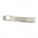 Ver imagem 3 de Rack Extensível para TV até 75 Polegadas 244cm Portas Ripadas Aruá CabeCasa MadeiraOriginals