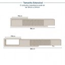Ver imagem 4 de Rack Extensível para TV 75 Polegadas Planejado 244cm Portas Ripadas Aruá CabeCasa MadeiraOriginals