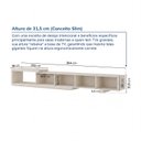 Ver imagem 5 de Rack Extensível para TV até 75 Polegadas 244cm Portas Ripadas Aruá CabeCasa MadeiraOriginals