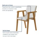Ver imagem 5 de Kit 8 Cadeiras com Braço para Sala de Jantar com Pés Madeira Maciça Flora