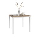 Ver imagem 2 de Mesa Quadrada 90cm para Sala de Jantar Tampo BP Adriana Branco