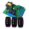 Kit 01 Placa Central Comando Motor Portão Eletrônico Universal 433,92 P1000 + 03 Controle 3 - 1