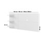 Conjunto Rack Netuno Off White Amendoa e Painel Urano Off White - 2