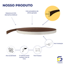 Ver imagem 2 de Boiserie Moldura Rodameio de Eva Adesivo e Flexível *orion 2,5cmx 5mm 5 Metros* Marrom