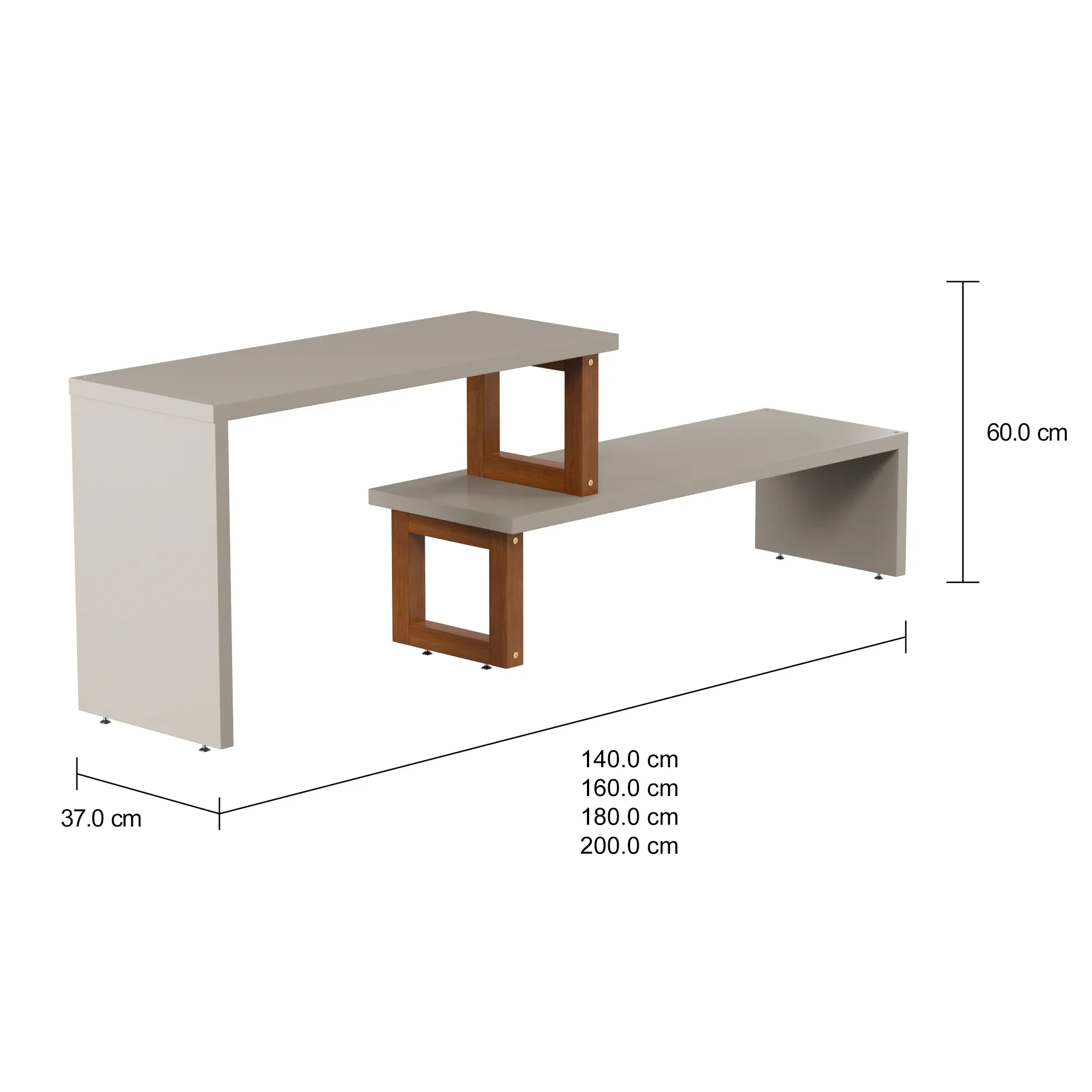 Organizador Expansível Branco - Ajustável De 25cm A 46cm - Para Temperos E Mais