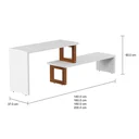Ver imagem 3 de Rack Extensível Branco com Amêndoa Netuno Tebarrot Móveis