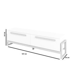 Rack Mercúrio Branco com Natural - 3