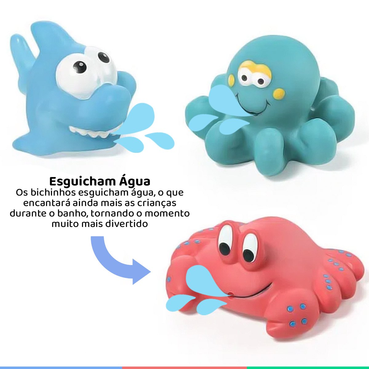 Brinquedo Infantil Para Bebê +4 Meses Interativo Com Luz Kit Bubbles ...