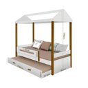 Ver imagem 6 de Cama Sara Solteiro com Cama Auxiliar Branco e Mel