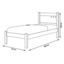 Cama Solteiro Paola Amarula - 2