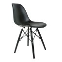 Ver imagem 1 de Kit 4 Cadeiras Eames Preto Polipropileno Dsw Injetado para Sala de Jantar