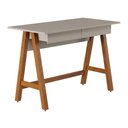 Ver imagem 1 de Escrivaninha para Escritório Off White com Amêndoa Old Tebarrot Móveis