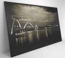 Ver imagem 3 de Quadro Ponte Jk Brasília - 90x60 Cm - Tecido Canvas