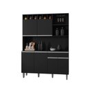 Ver imagem 2 de Armário de Cozinha 6 Portas 2 Gavetas Barcelona Preto