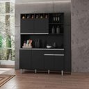 Ver imagem 1 de Armário de Cozinha 6 Portas 2 Gavetas Barcelona Preto