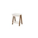 Ver imagem 1 de Mesa Lateral Old Off White Amêndoa
