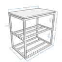 Ver imagem 2 de Banco Sapateira Industrial Ideal para Closets 30x50cm