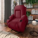 Ver imagem 1 de Poltrona do Papai Reclinável Sala de Cinema Crihs Elétrica Lift Elevação Pu Vermelho G23 - Gran Belo